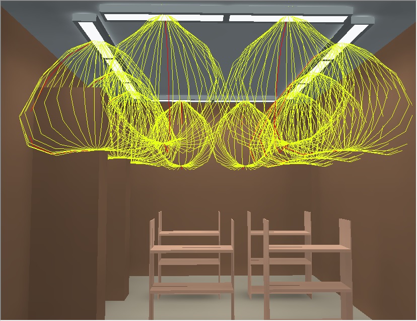 Calculation & Simulations for lighting design on horizontal and vertical surfaces for the application of shops & retails